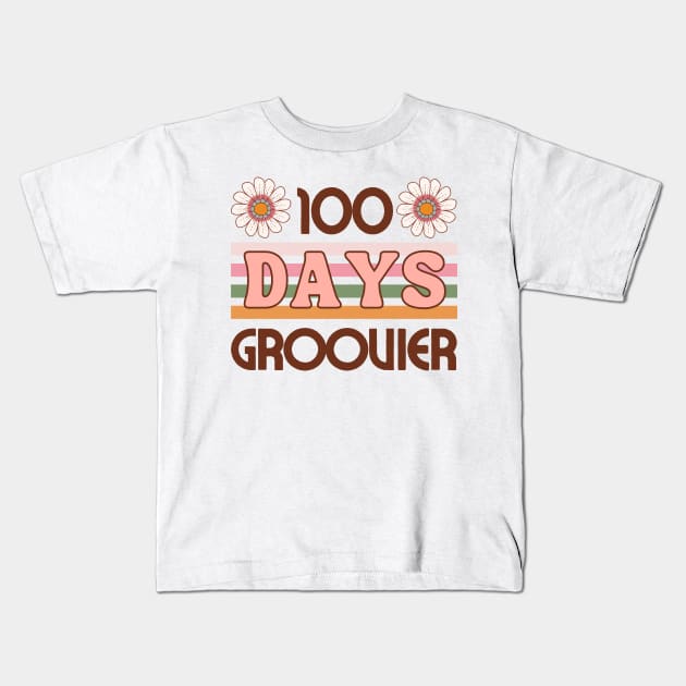 100 Days Groovier Kids T-Shirt by Serene Lotus